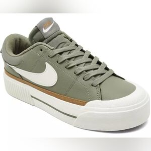 Nike Wmns Court Legacy Lift 'Light Army’ Sneakers Size 9 NWOT MSRP $95